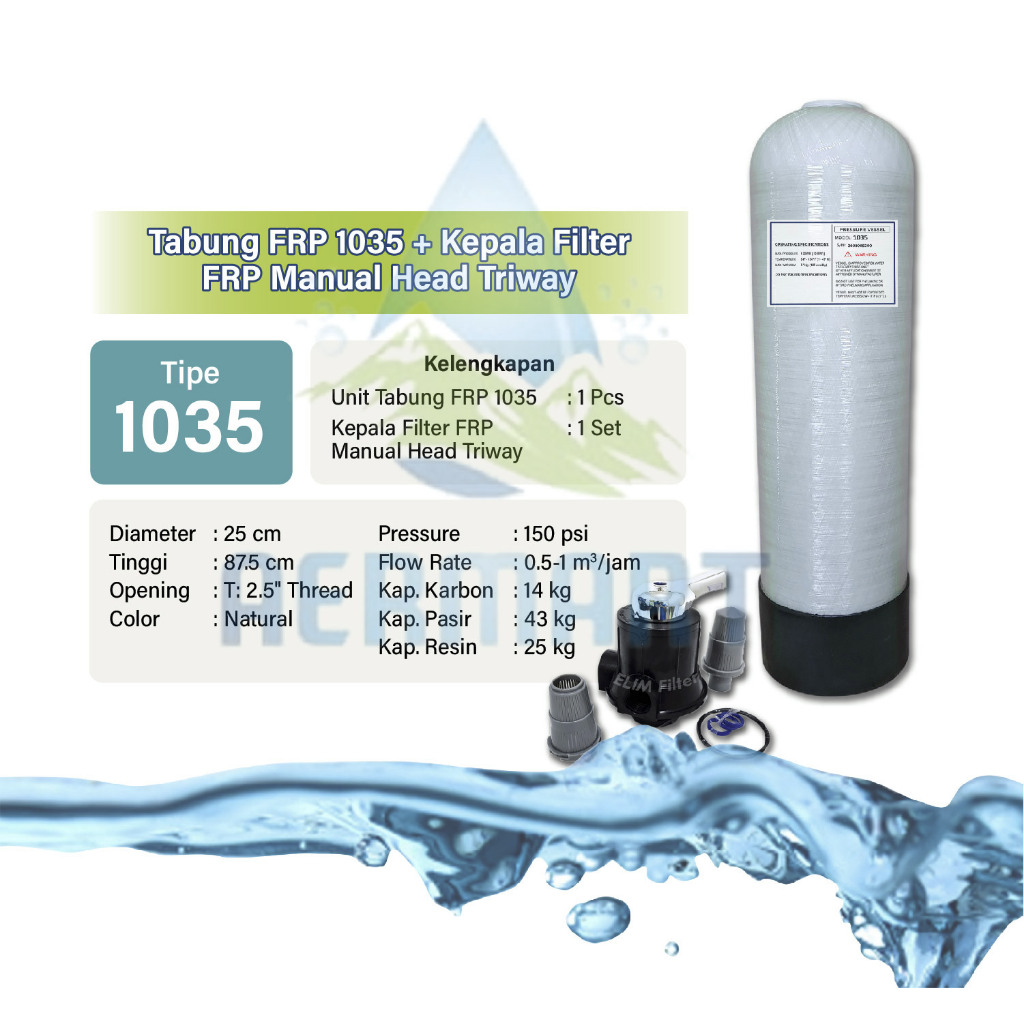 Tabung Filter Air FRP 1035