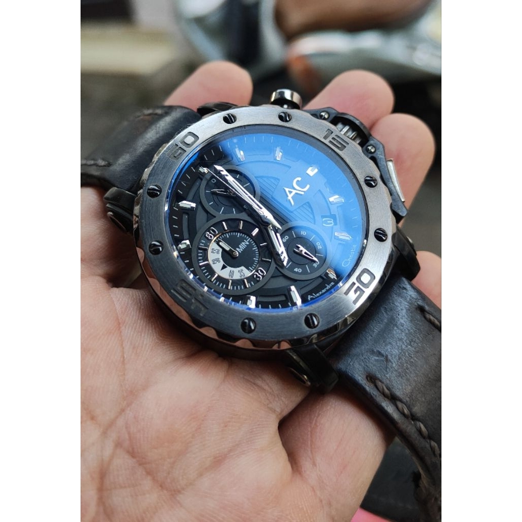 jam tangan original Alexandre Christie pria second bekas preloved