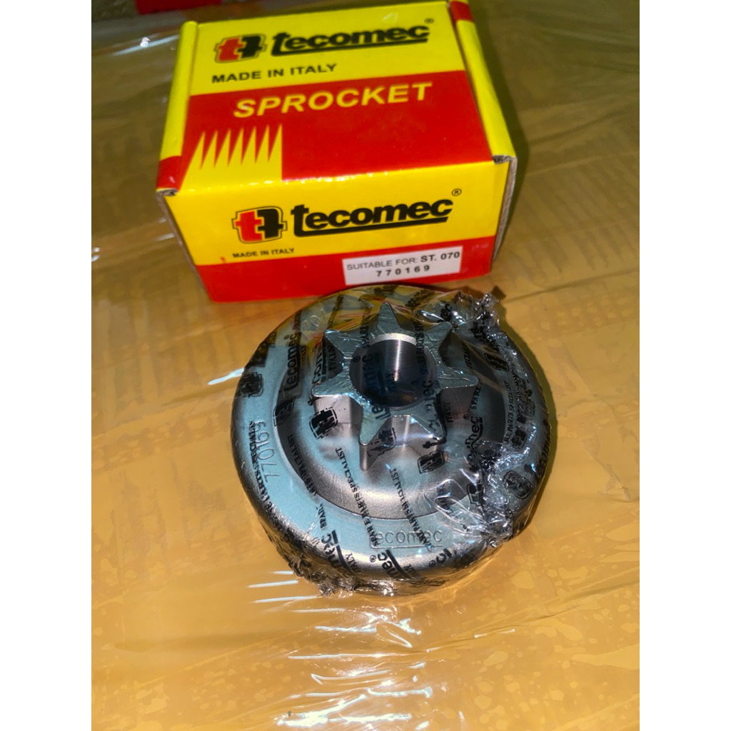 Sprocket 070 TECOMEC ORIGINAL Italy - Gear Gir Depan Mesin Chainsaw 070 Tecomec Asli