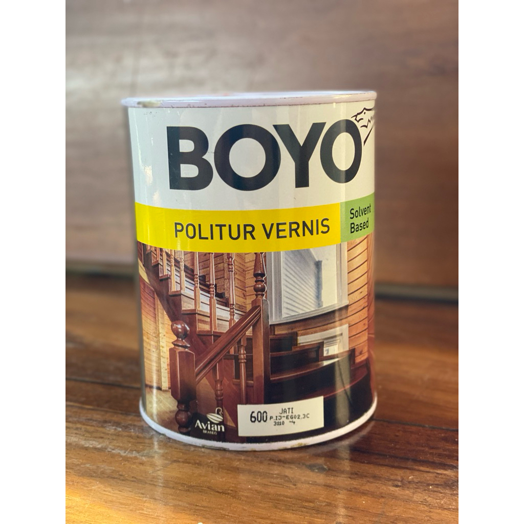 Avian BOYO warna JATI Politur Plitur Pelitur 1kg Warna / Vernish 1 Liter 1 KG Cat Plitur Kayu