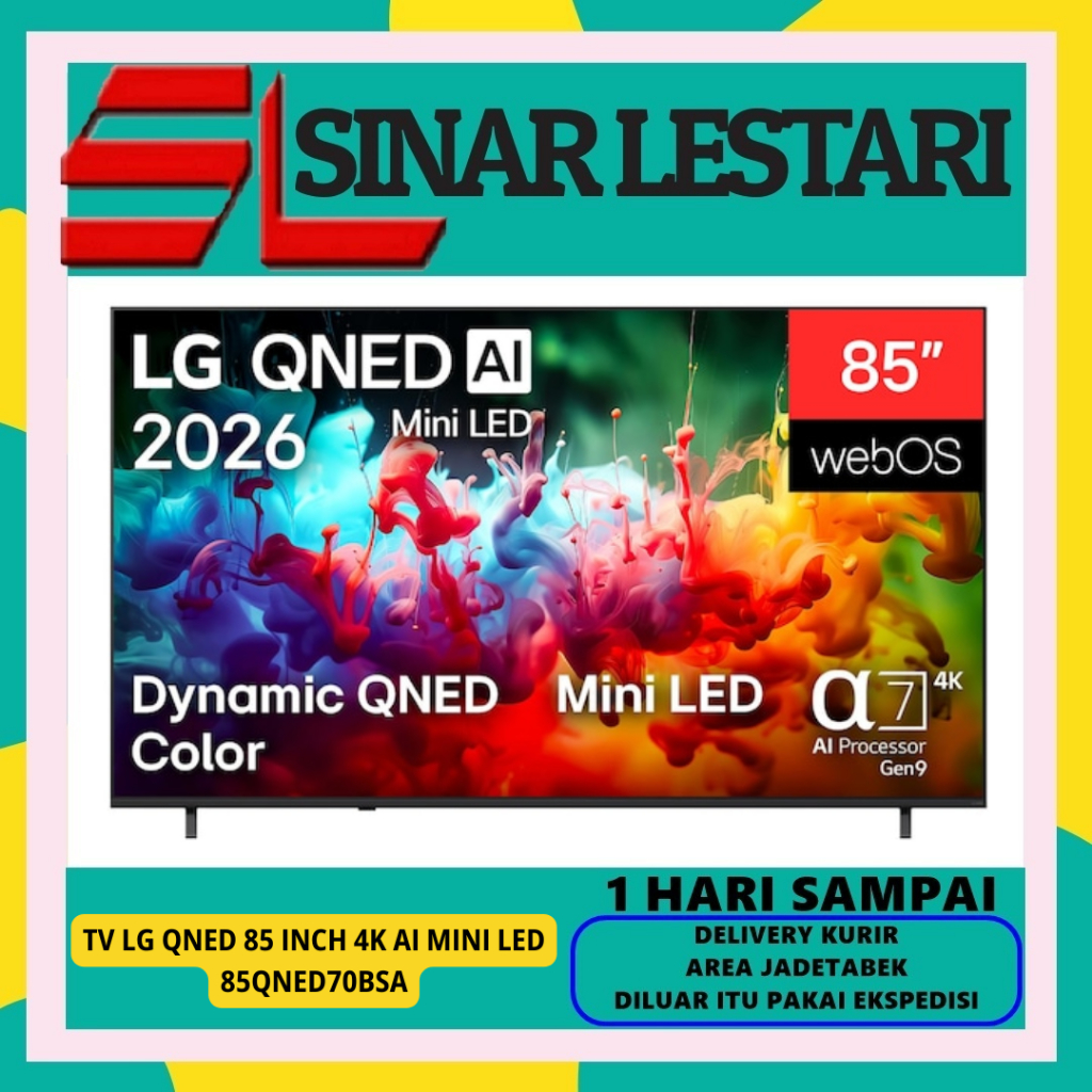 LG 85QNED70BSA TV QNED 85 INCH UHD 4K AI MINI LED SMART TV 2026 85QNED70 // 85QNED92ASA