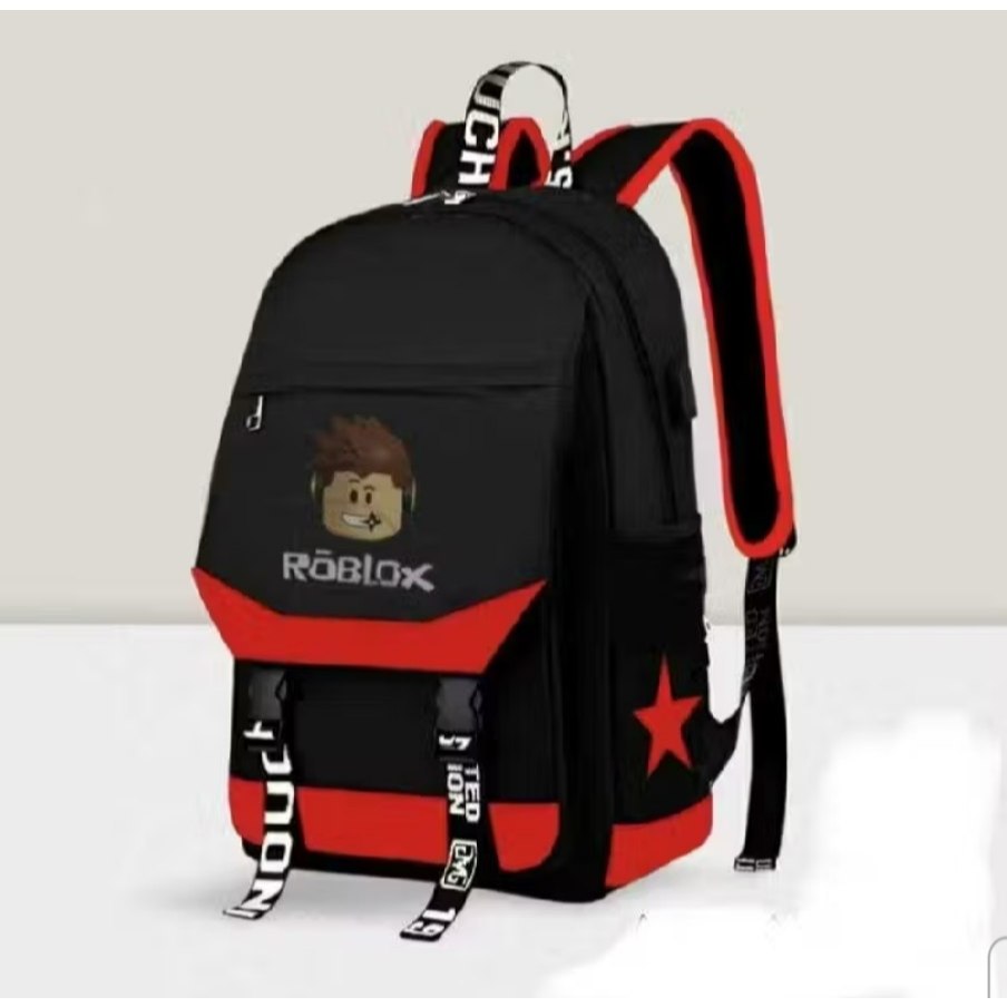 SOGE TAS SEKOLAH ANAK LAKI LAKI PEREMPUAN ROBLOX BAGS USB