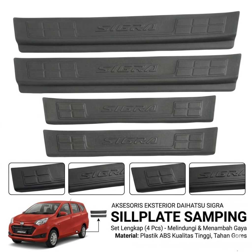 SILLPLATE INJAKAN SAMPING MOBIL CALYA SIGRA PLASTIK ABS