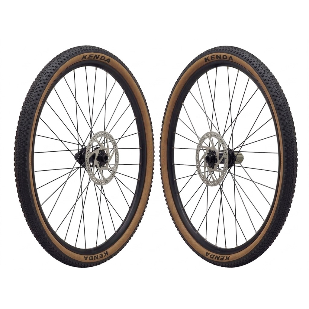 Wheelset Entity 650b Lengkap Ban dan Rotor TA Gravel