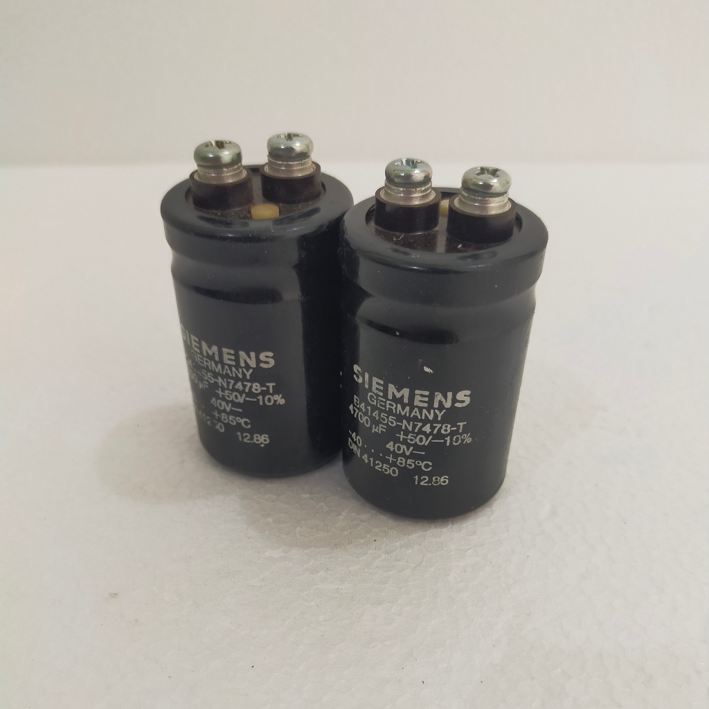 Elco Siemens 4700uF 40V Cabutan Ori Germany - Elko Kapasitor Audio