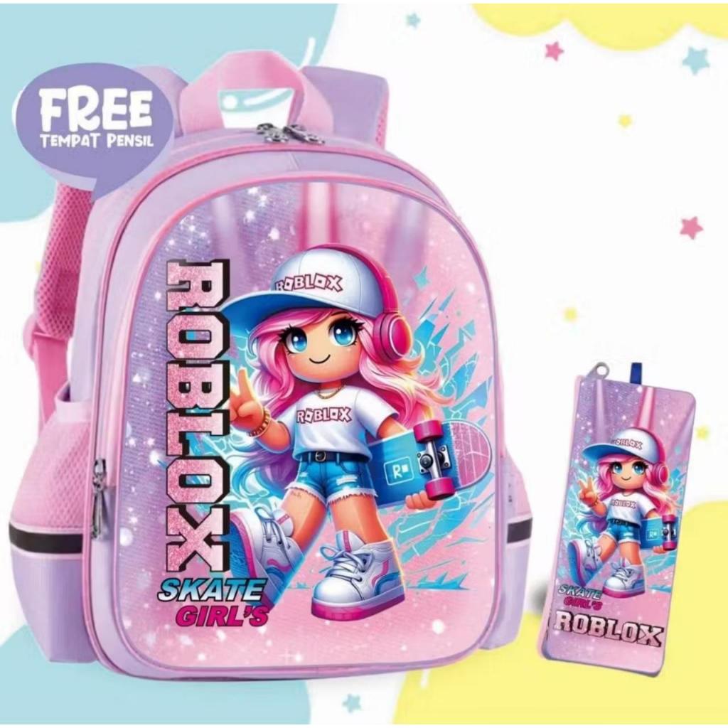BPT TAS RANSEL ANAK PEREMPUAN ROBLOX TERBARU BUAT ANAK TK/SD Tas Ransel Anak ROBLOX , Tas Anak Perem