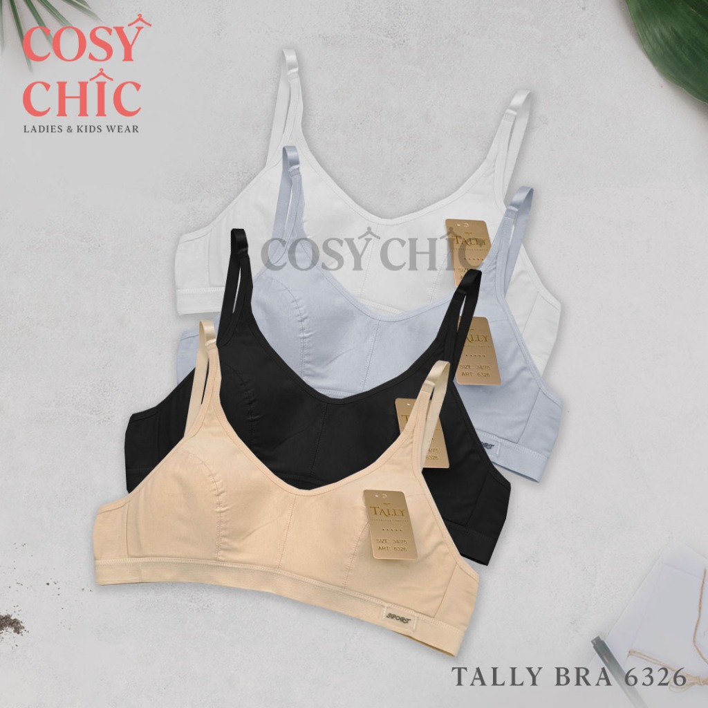 [COSY CHIC] Tally 6326 BRA BH Remaja ABG Teen Anak Perempuan I Tanpa Kawat I Full Cup A | Busa Tipis