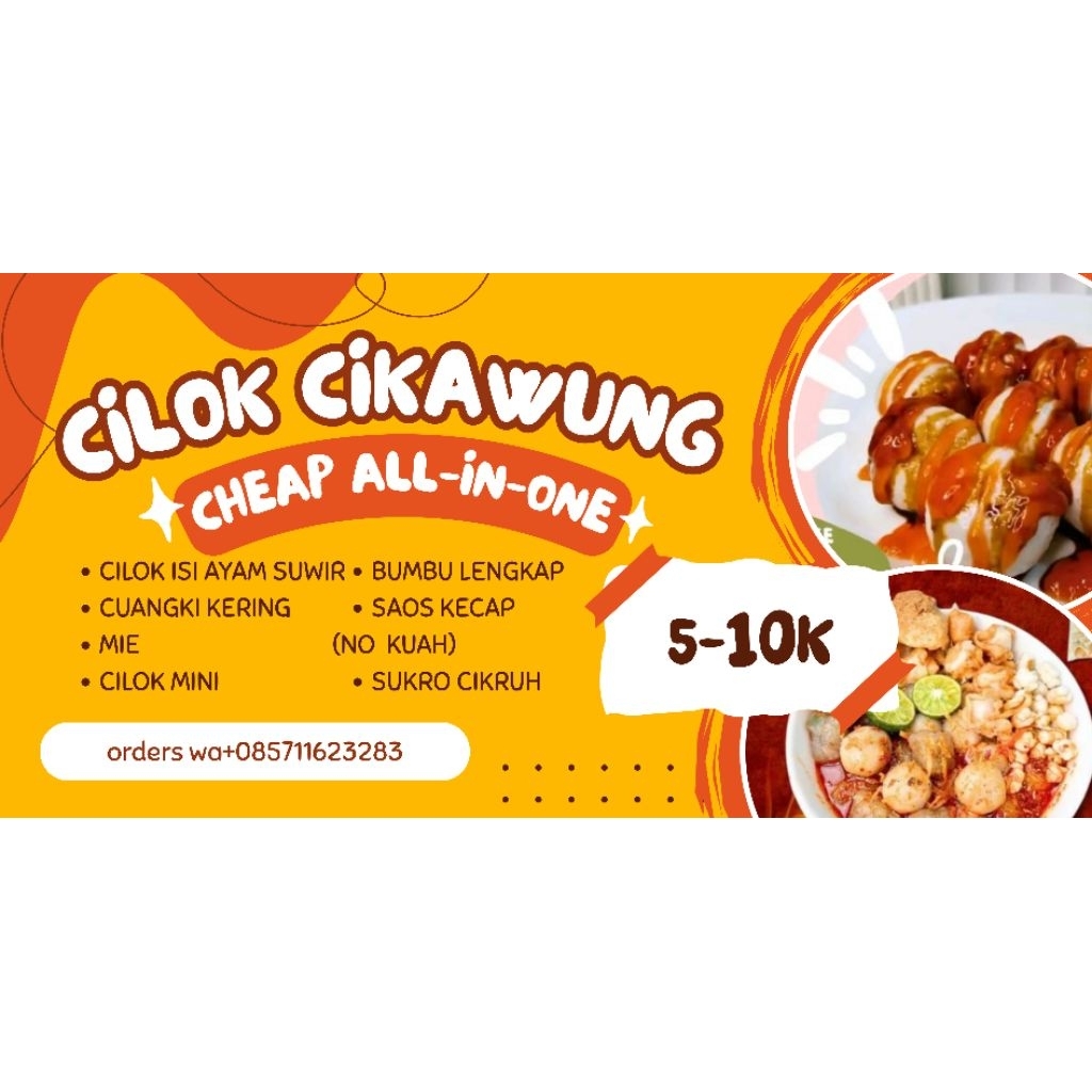 cilok ayam suwir.kuah /no kuah (cilok Cikawung)