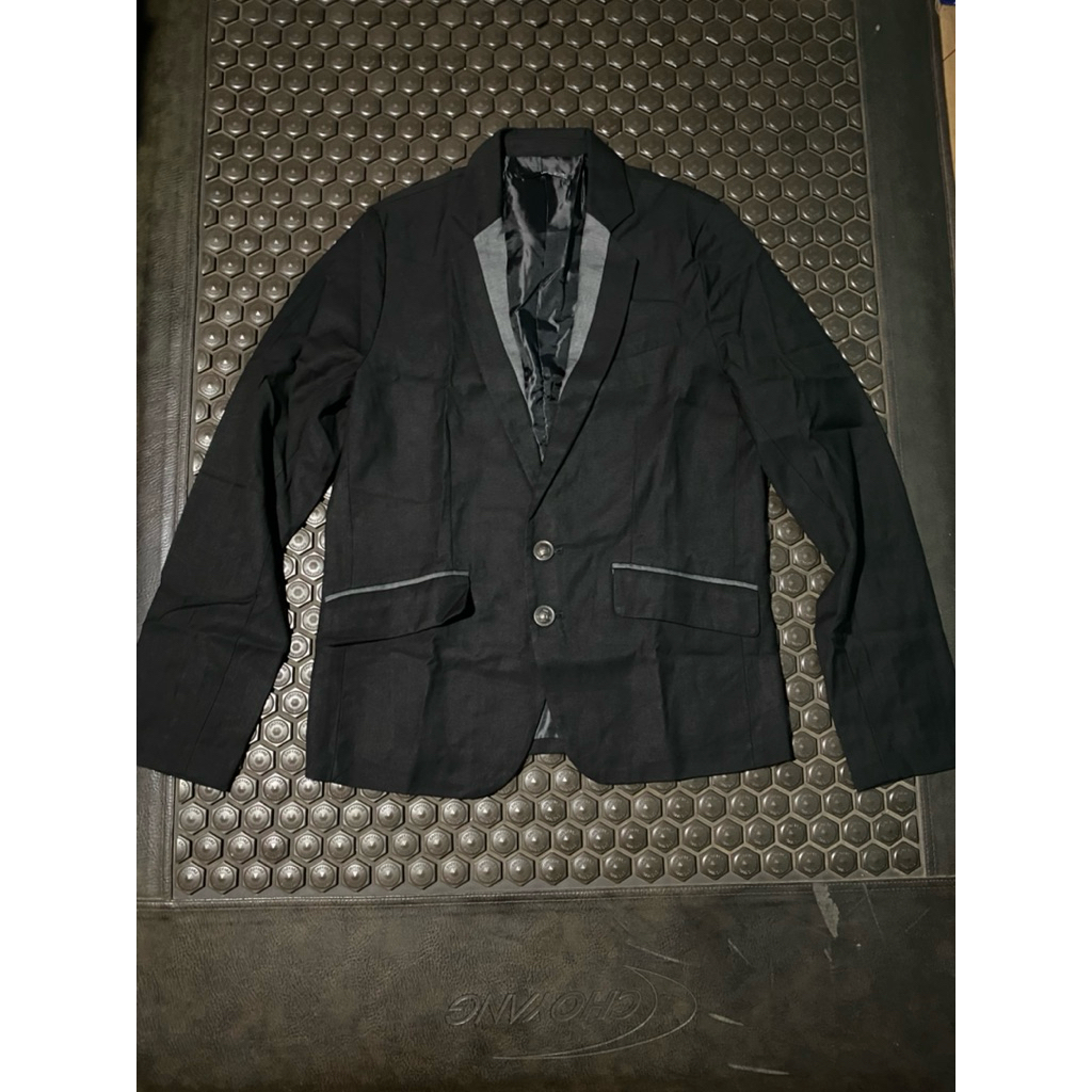 BLAZER JAS UNIK DUA WARNA HITAM PEKAT ABU LAV MEWAH BRANDED