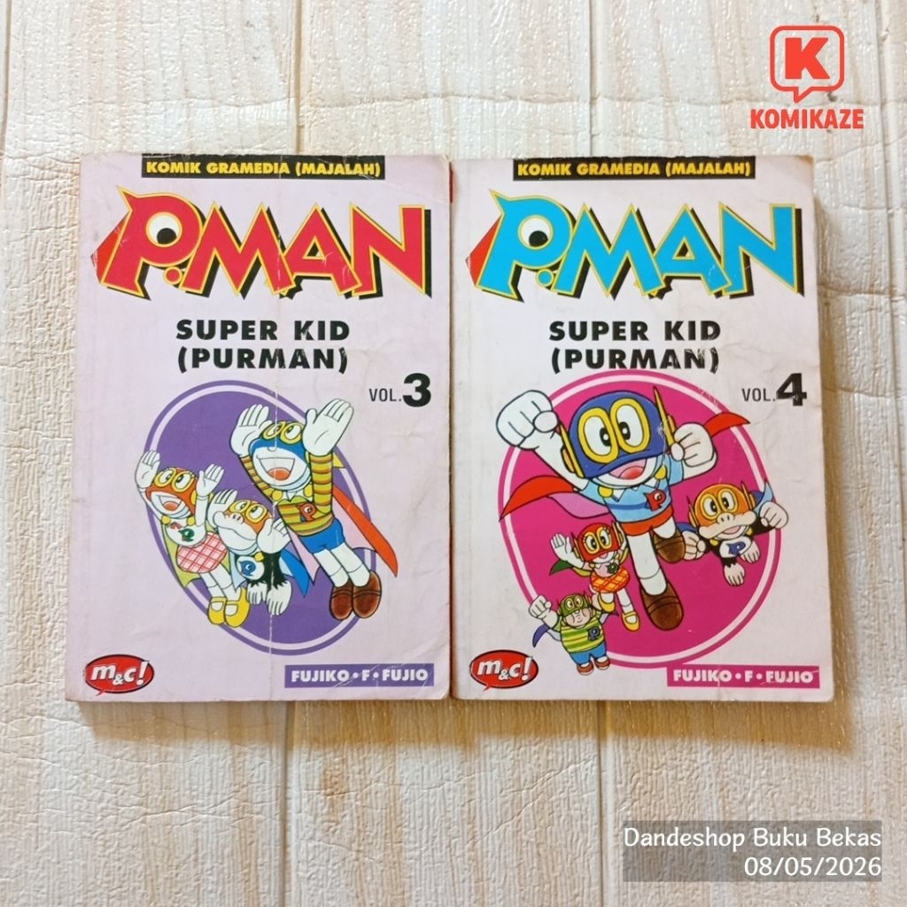 P Man Super Kid Purman oleh Fujiko F. Fujio - Komik Manga Bekas Original Cabutan p-man