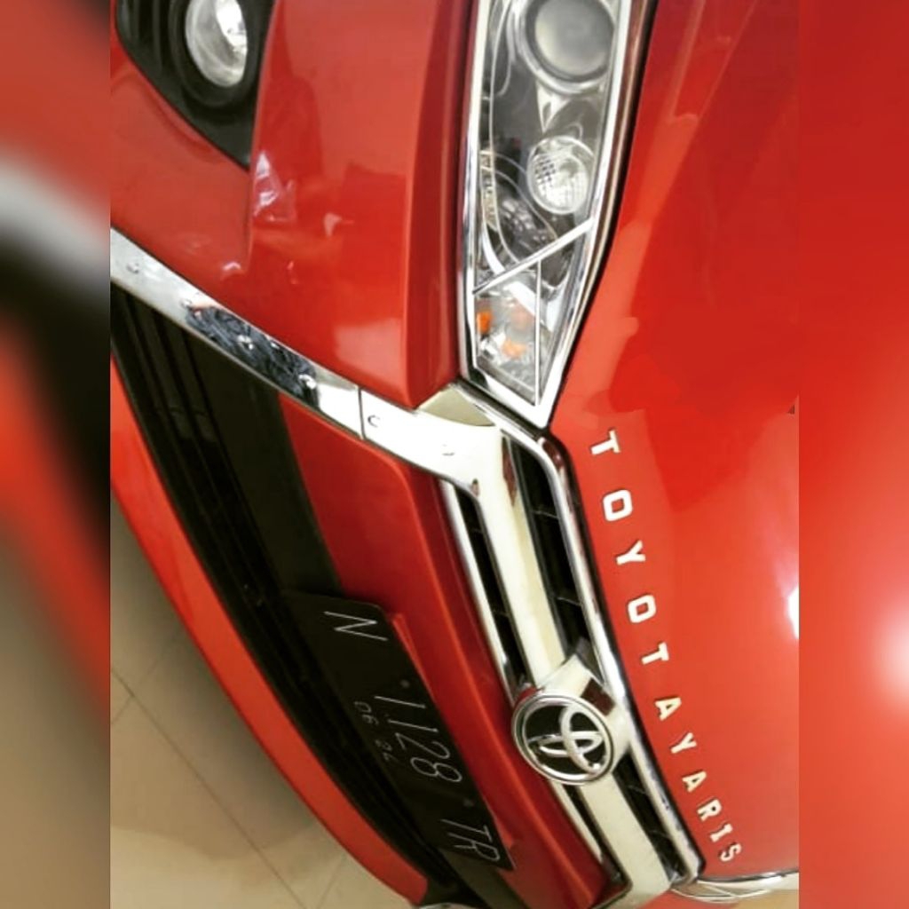 Emblem nama alphabet logo badge sticker nama huruf angka variasi kap mobil kap mesin mobil modifikas