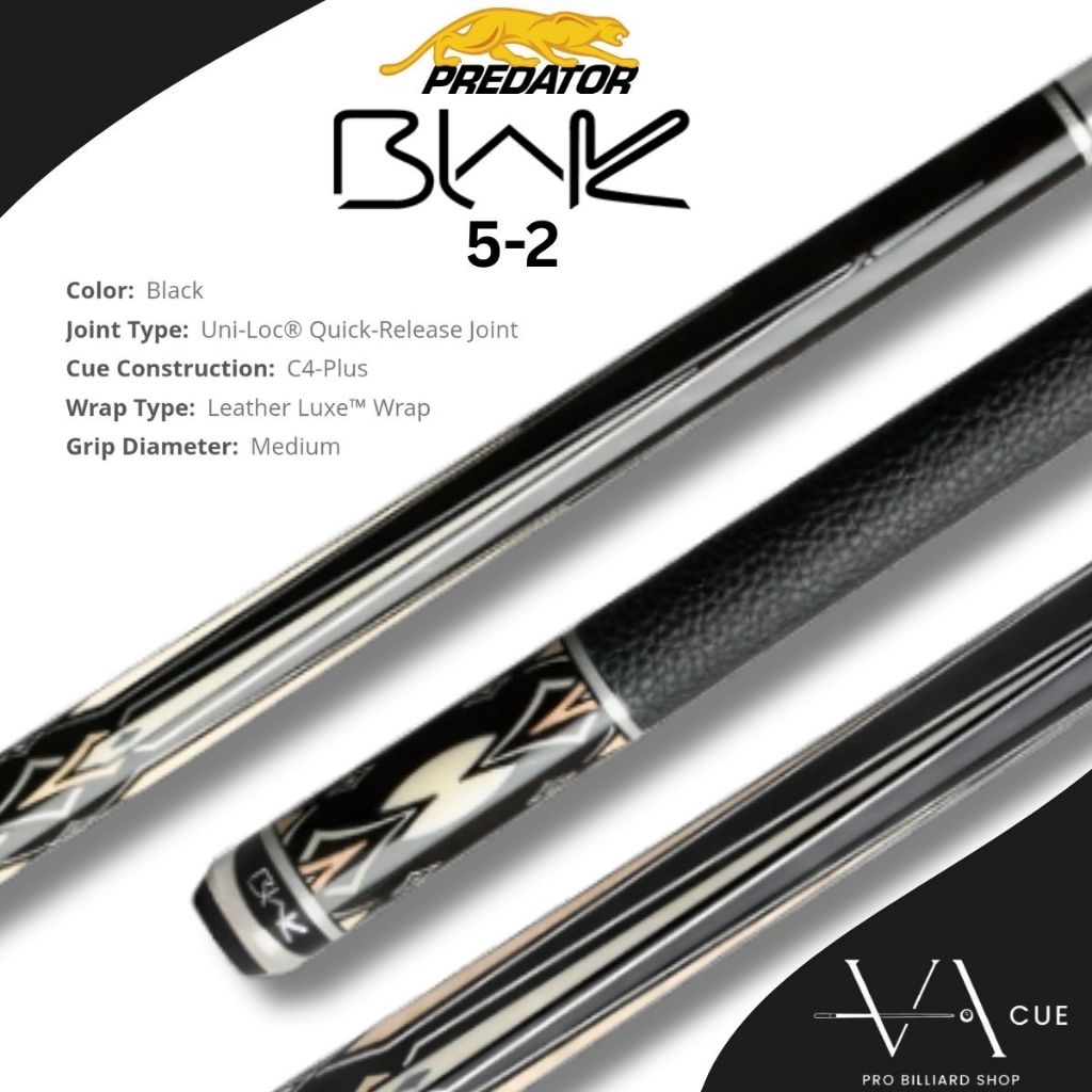 PREDATOR BLAK 5-2 - STIK BILLIARD PREDATOR BLAK 5-2 (BUTT ONLY)