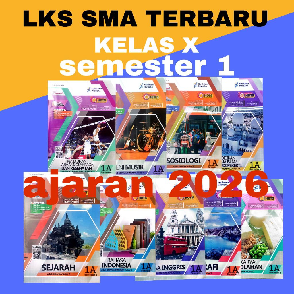 buku LKS ORIGINAL SMA KELAS X semester 1 kurikulum merdeka merek zamrud