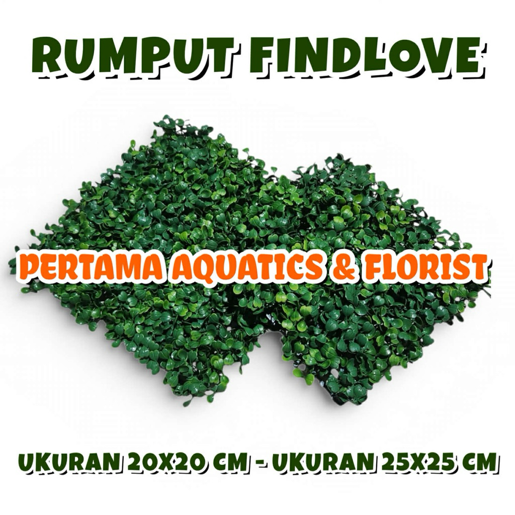 Rumput Findlove Hijau Plastik/ Rumput Plastik/ Rumput Artificial/ Rumput Aquarium/ Rumput Hiasan Aqu