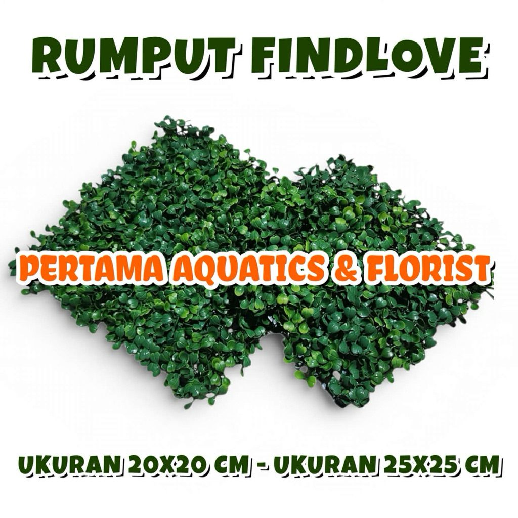 Rumput Findlove Hijau Plastik/ Rumput Plastik/ Daun Plastik/ Daun Rambat Plastik/ Rumput Aquarium/ T
