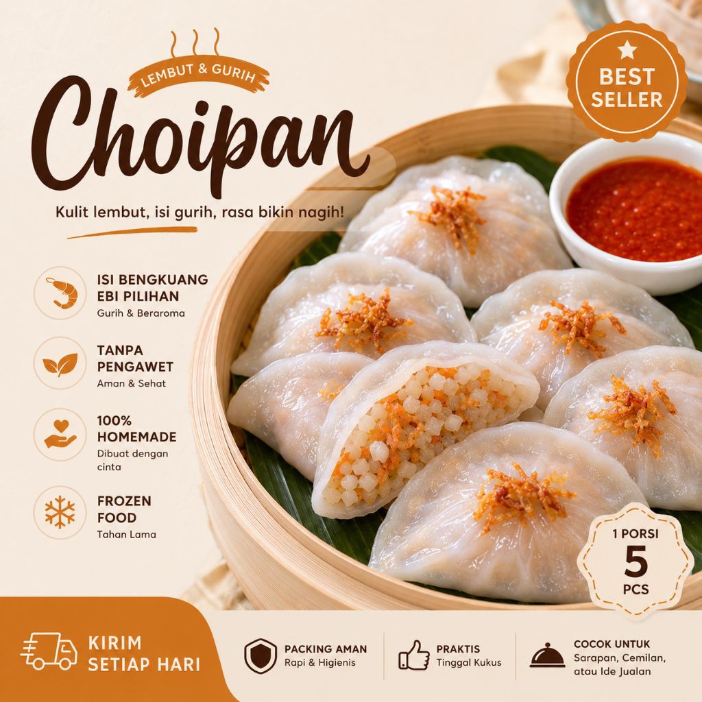 Choipan Bengkuang Ebi Halal Frozen