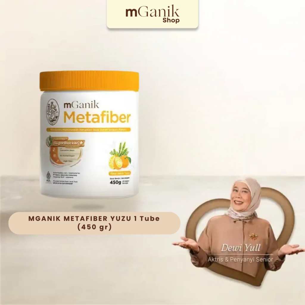 mGanik Metafiber Yuzu 450 Gram Original Minuman Serat Premium Rasa Yuzu