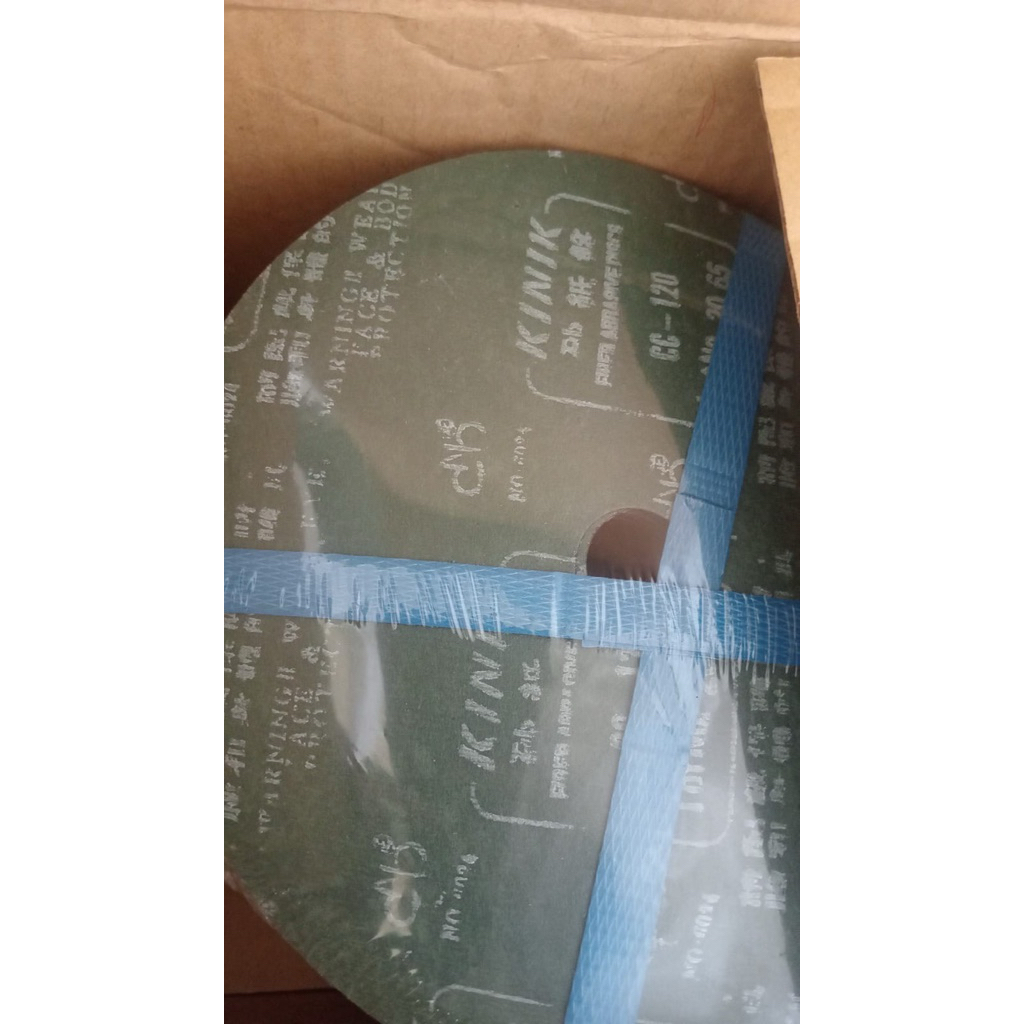 Amplas Fiber Kinik 7 Inch Grit CC-120 - Kinik Fibre Abrasive Disc 7" CC120 Original
