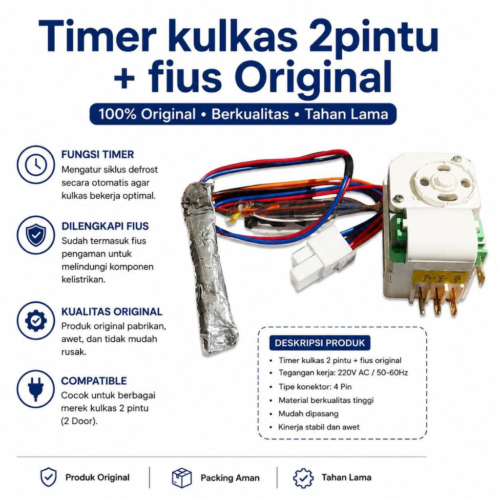 FIUS + TIMER KULKAS ORIGINAL LG
