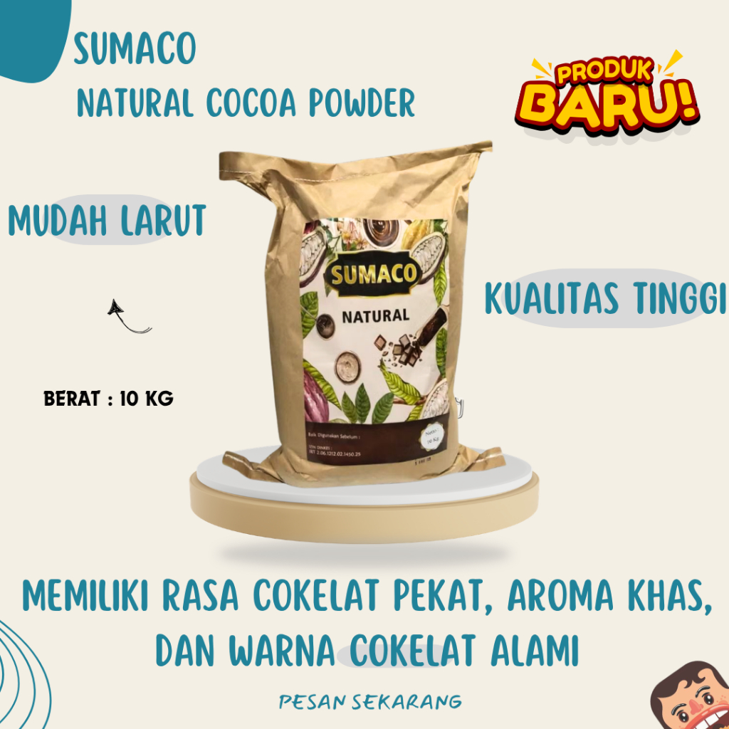 Sumaco Natural Cocoa Powder 10 kg Serbaguna, Autentik, Ekonomis untuk Usaha