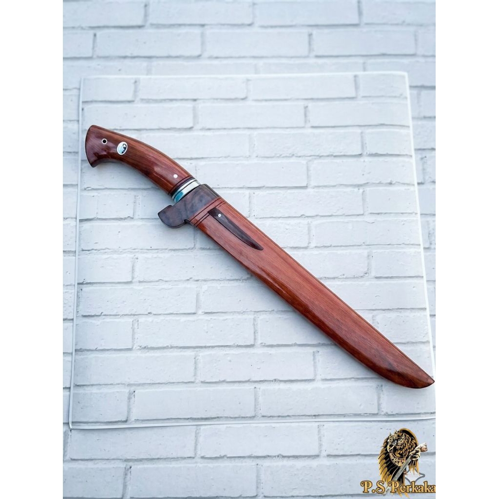 Golok Sembelih Professional 30cm Bilah Bohler N695 & Kayu Galih Full Kuat