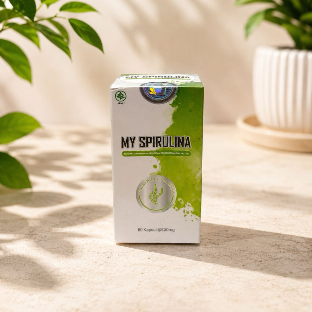My Spirulina 50kapsul @500mg- Suplemen Herbal Spirulina