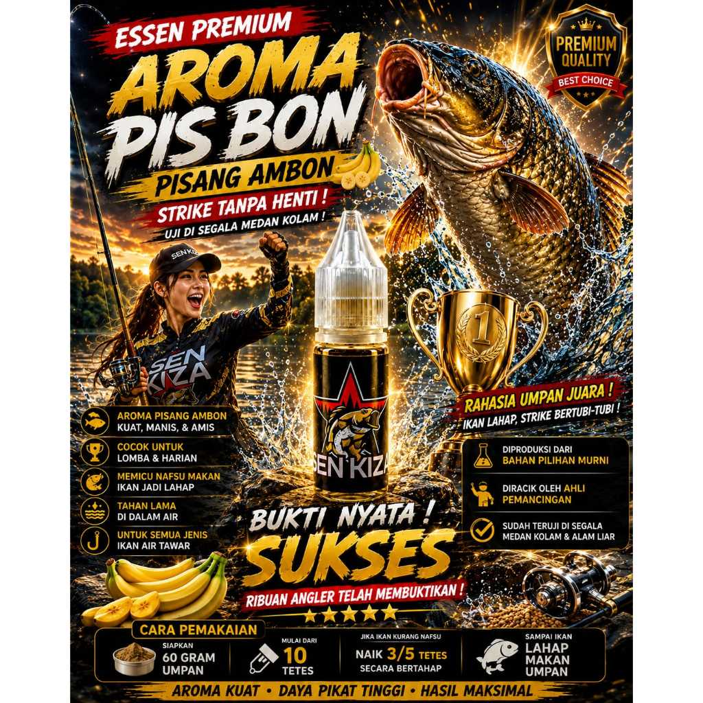 ESSEN AROMA PISANG AMBON ESSEN IKAN MAS 15ML