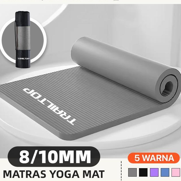 Speeds Avtech - Matras Olahraga Nbr Yoga Mat With Tas Matras Yoga Anti Slip Karpet Olahraga Tebal 10