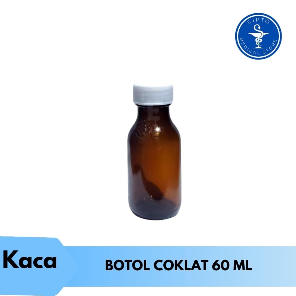 Botol kaca 60ml | Botol 60ml | Botol Amber 60- Kaca