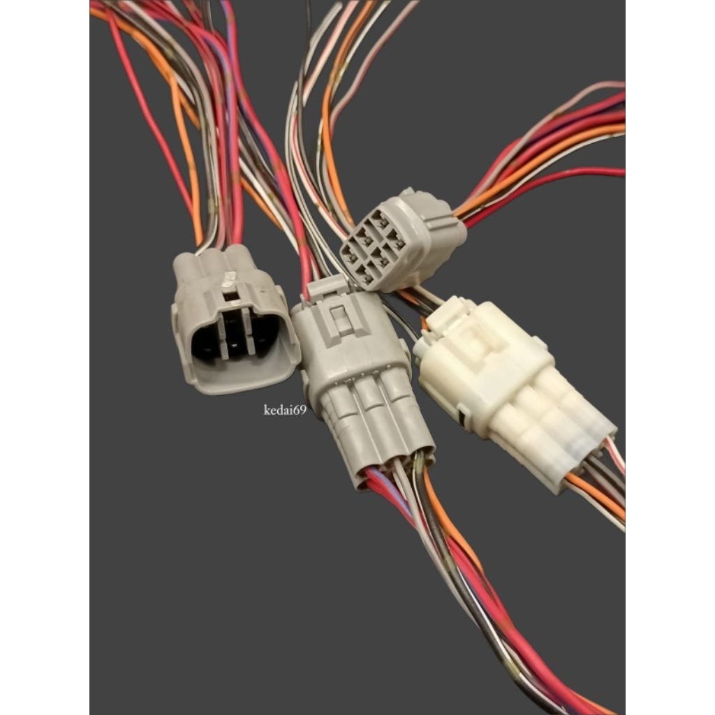 Soket Connector DLC 6pin Suzuki Male and Female Sepasang.
