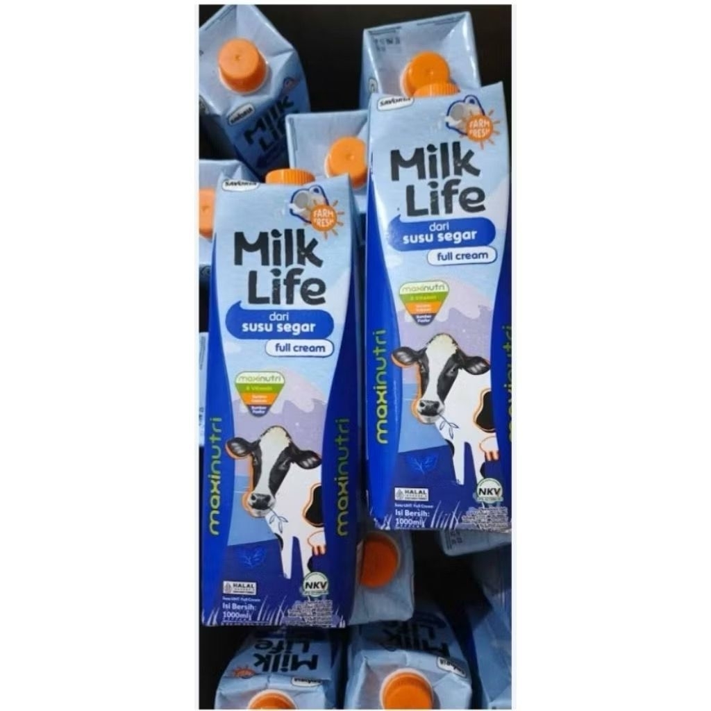 susu milk life full cream 1L