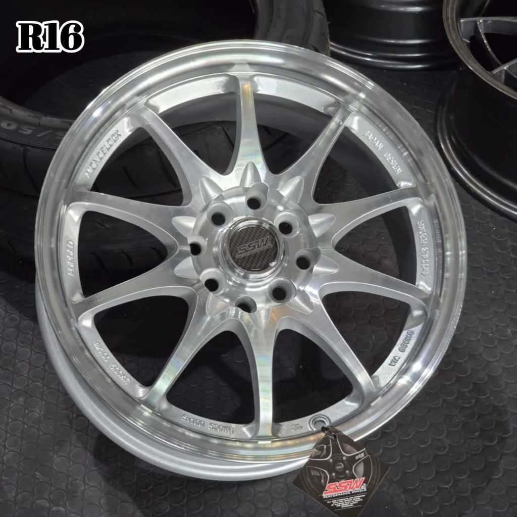 velg mobil ring 16 pcd 4x100 - 4x114,3 SSW ORIGINAL THAILAND VOLKRAYS CE28 FULL POLISH velg racing r