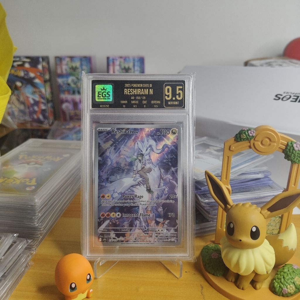 Pokemon TCG Reshiram N AR 156/139 ID EGS 9.5 Gem Mint Slab Original