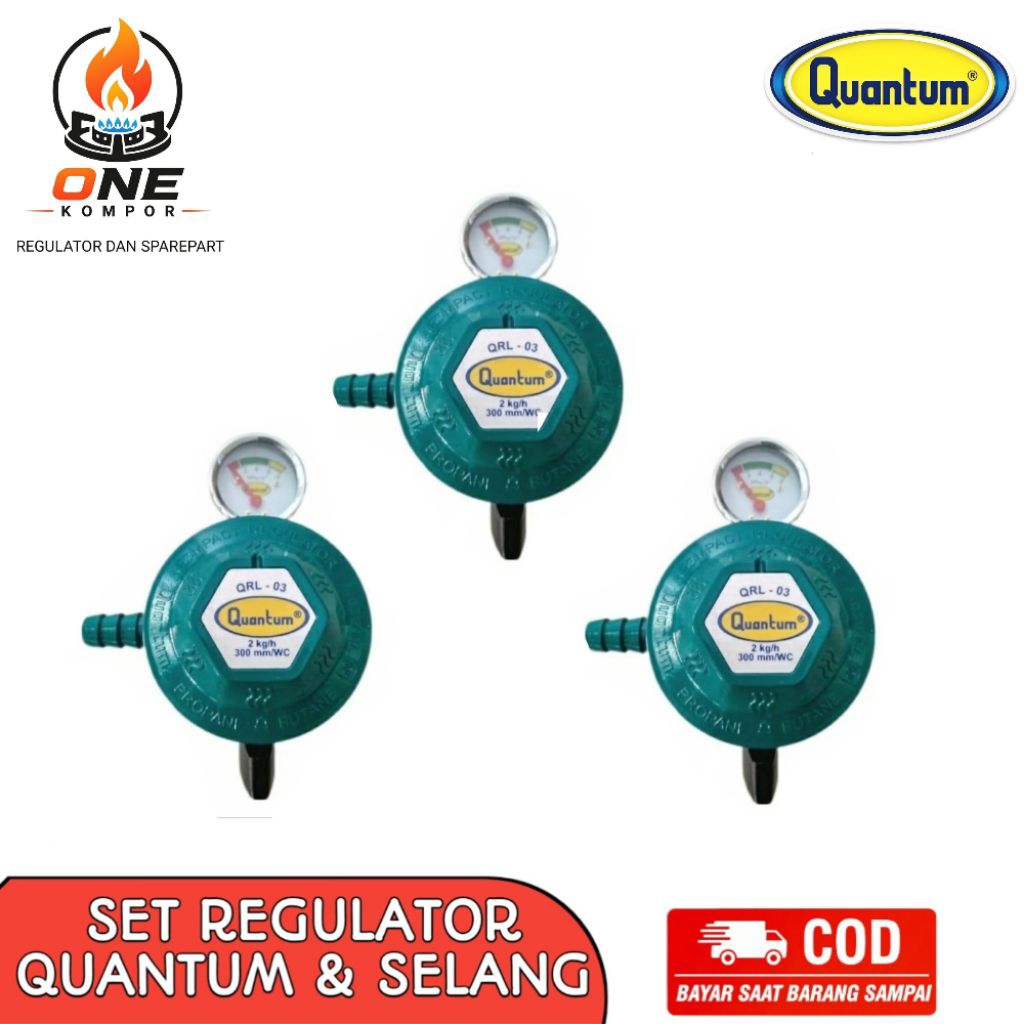 REGULATOR QUANTUM REGULATOR KOMPOR GAS QUANTUM REGULATOR QUANTUM TEKANAN RENDAH (rekondisi)