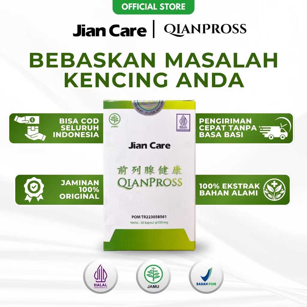 Jian Care Qianpross - Obat Herbal Cina Untuk Membantu Meredakan Sering Kencing Prostat ISK