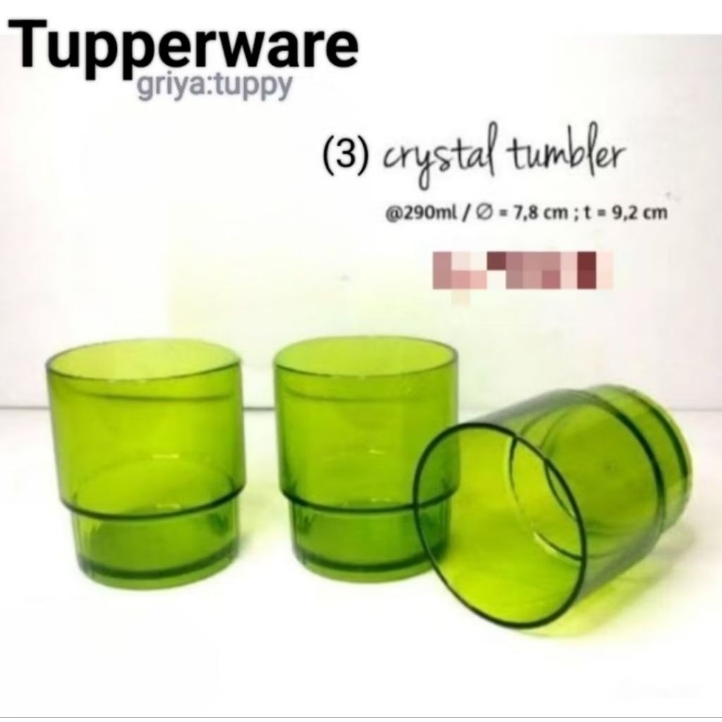 gelas kristal Tupperware (baru)