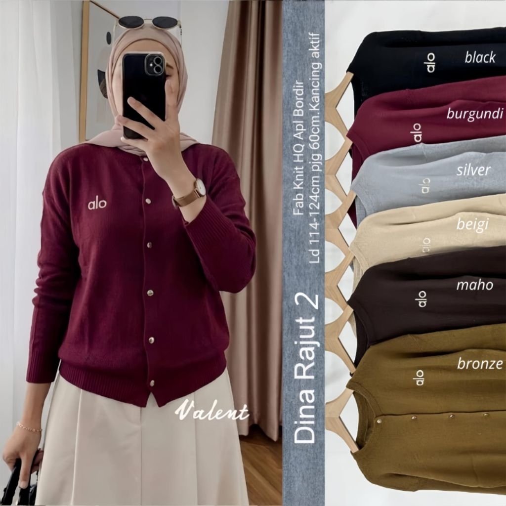 VIDEL PONCO ASTEC KNIT MISAKI RUBECA DINA RAJUT CARDI RAJUT IMPORT PREMIUM CARDI KNIT RAJUT PREMIUM 
