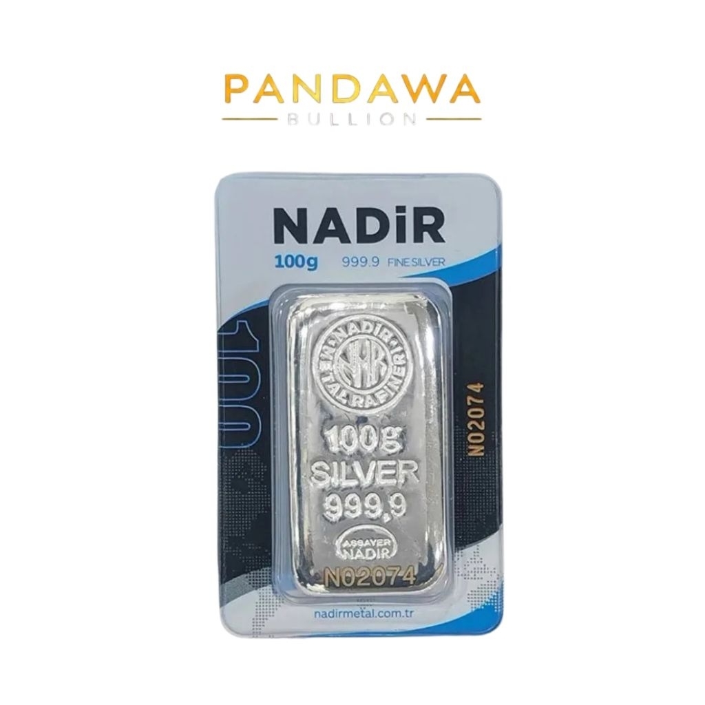 Logam Mulia Perak Nadir Turki Presscard 1oz - 100gram
