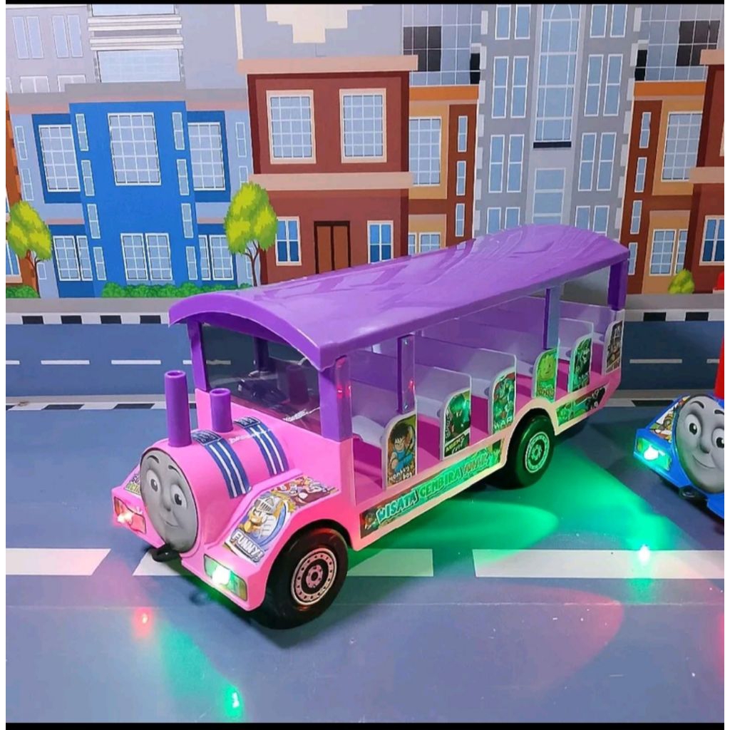 MAINANn kereta odong odong lampu musik terbaru/mainan kereta api wisata musik terbaru