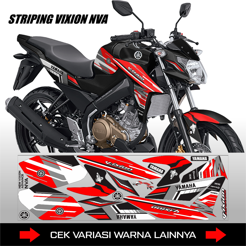 STRIPING VIXION NVA / DECAL STICKER YAMAHA NEW VIXION NVA