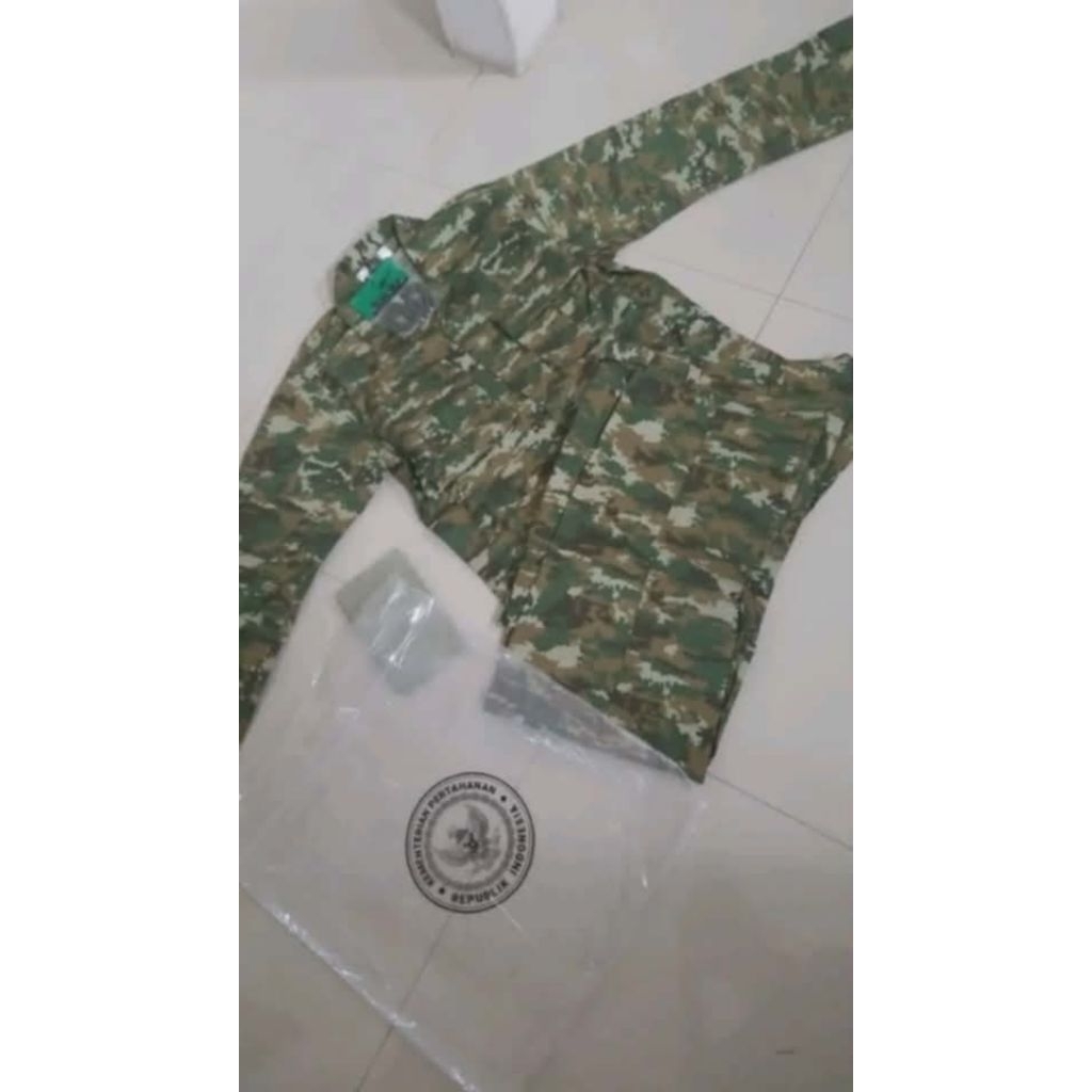BAJU PDL Sage Green Jatah TNI / KEMHAN 2025 PT SMTI & PPMB