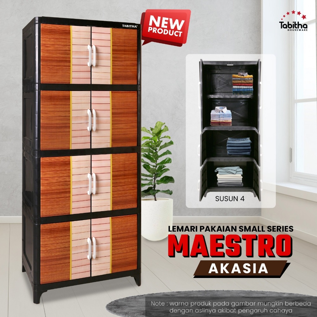 TABITHA Lemari Plastik MAESTRO PRINTING MOTIF BAGUS dan MURAH