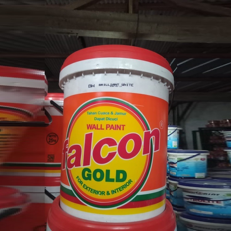 Cat Tembok Falcon Putih BW 25 Kg - Cat Dinding Pail Besar Brilliant White / Falcon Putih Bersih Ekon