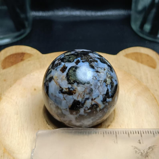 Natural Indigo Gabbro Sphere (6)