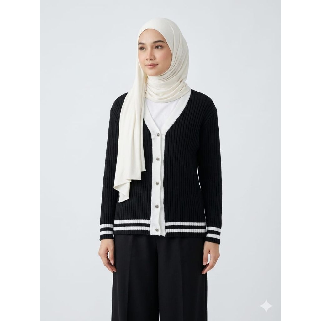 cardigan rajut Marisa dengan berbagai varian waran