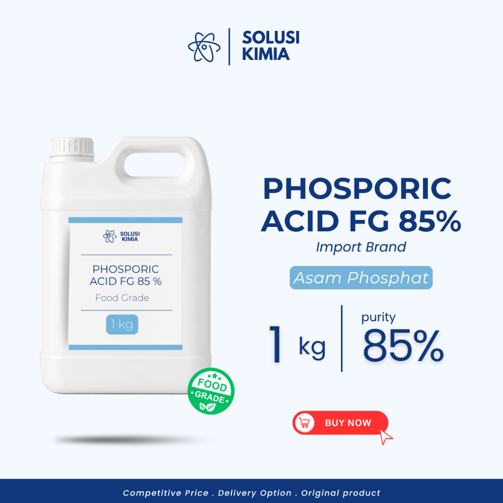 Phosphoric Acid 85% Food Grade 1 Kg Asam Fosfat Food Grade Pengatur Keasaman & Industri Makanan Read