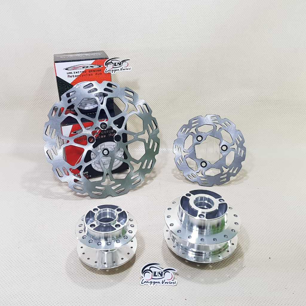 Tromol Set ZOX Satria FU 150 FU150 + Disc Piringan Cakram Depan Belakang Chrome