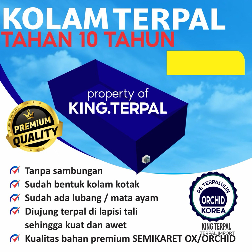 Kolam Terpal Orcid 200x100x35