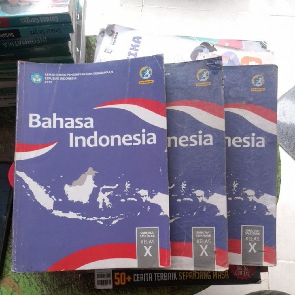 BUKU BAHASA INDONESIA UNTUK SMA KELAS 10/1/X KURIKULUM K13 REVISI BSE, BOS, KEMENDIKBUD