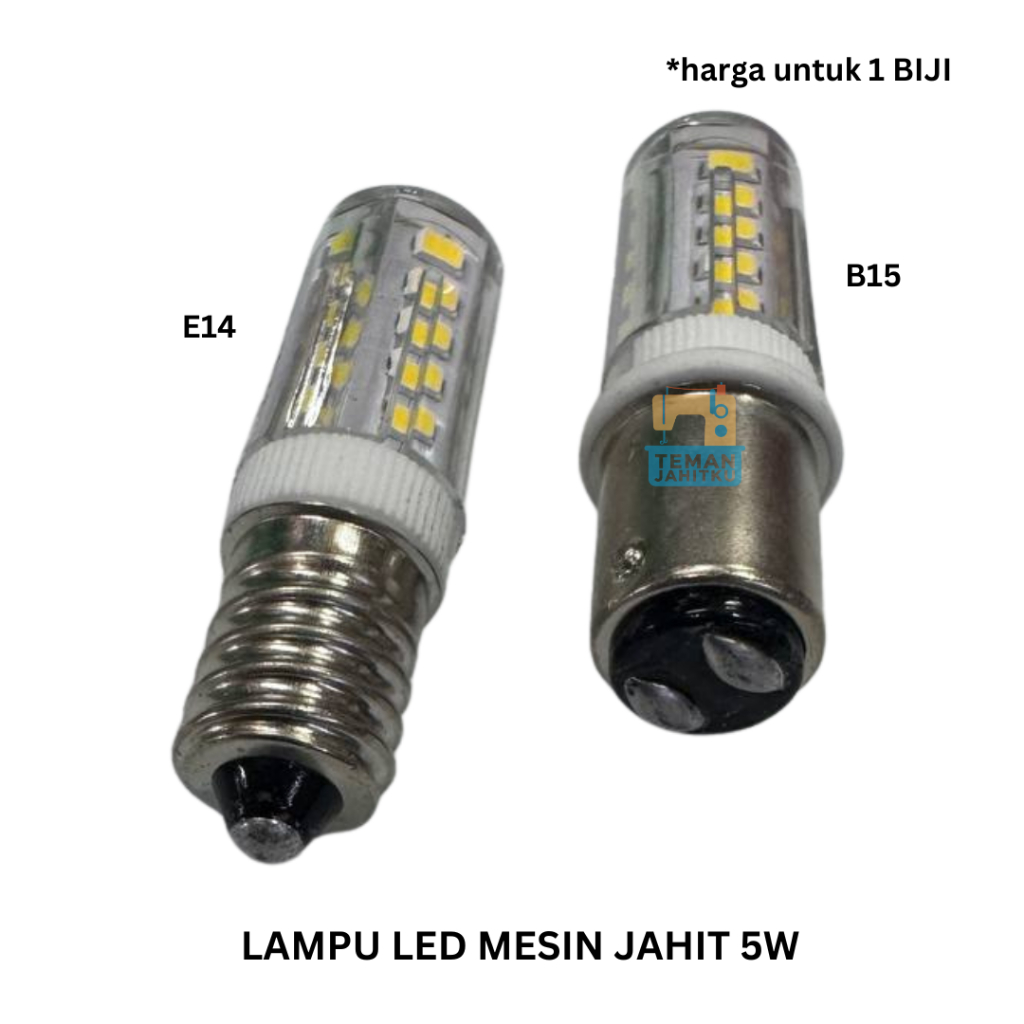 Lampu LED Mesin Jahit Portable E14 / B15 Putih 5W  Light Sewing Machine